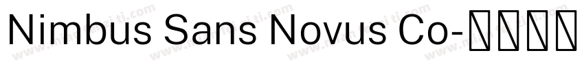 Nimbus Sans Novus Co字体转换